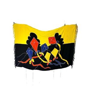 Vintage Surface Scarf Primary Color Kite Pattern